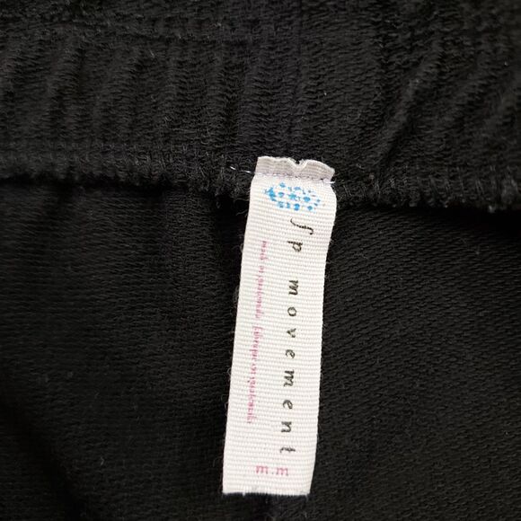 Free People Movement Sunny Skinny Jogger Pants Womens Medium Black Athletic - Picture 11 of 12